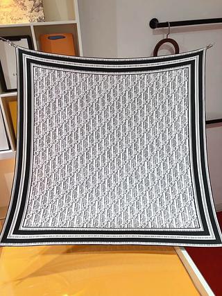 Dior lenço seda quadrado 90*90
