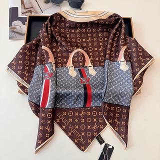 LV lenço seda quadrado 90*90