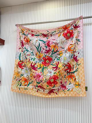 Gucci lenço seda quadrado 90*90