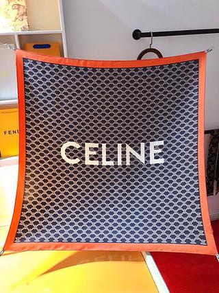 Celine lenço seda quadrado 90*90