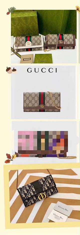 Gucci carteira com alça
