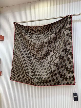 Fendi lenço seda quadrado 90*90