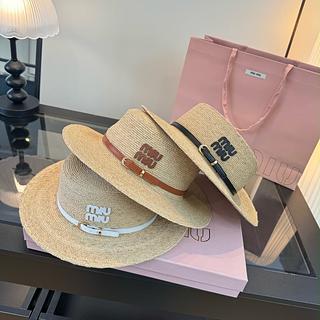 Miumiu chapéu de palha