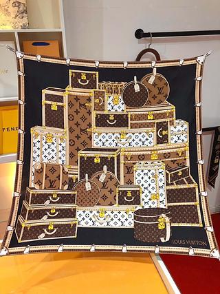 LV lenço seda quadrado 90*90